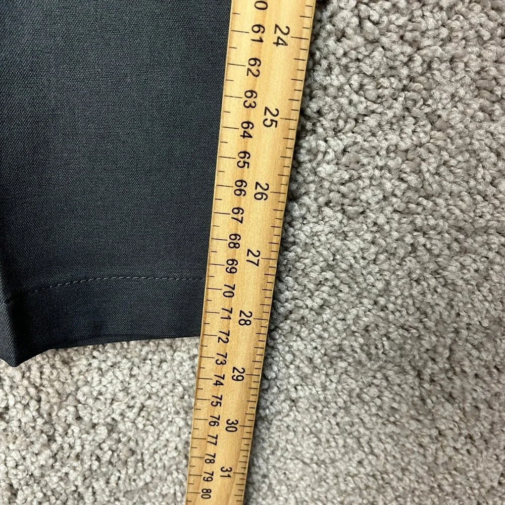 Haggar Pants Mens 34x29 Gray Flat Front Stretch Waistband Cool 18 Pro Slim Fit